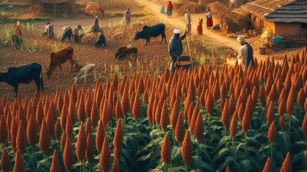 Sorghum crop production in India
